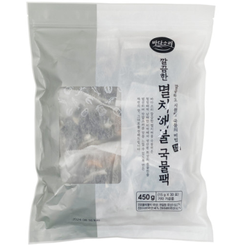 바다소리 천연 다시팩 깔끔한 멸치해물 국물팩 450g