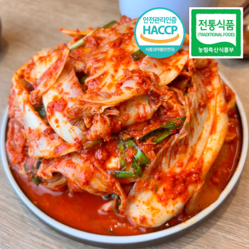 대통령상수상 국산100% 전라도김치 갓담근 배추 겉절이