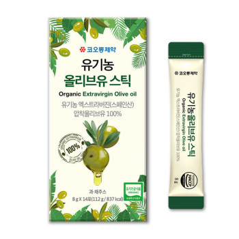 [코오롱제약] 유기농 올리브유 엑스트라버진 스틱 8g 14포 / 28포 / 43포 택1