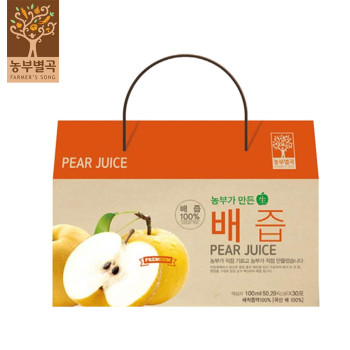 [농부별곡] 농부가 만든 배즙 100ml*30포 / 60포 택1