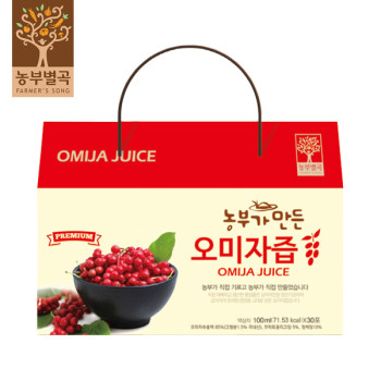 [농부별곡] 농부가 만든 오미자즙 100ml 30포 / 60포 택1