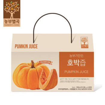 [농부별곡] 농부가 만든 호박즙 100ml 30포 / 60포 택1