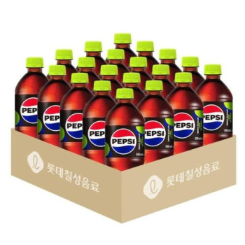 [롯데] 펩시 콜라 제로슈거 라임향 업소용 500ml x 20개 (1박스)
