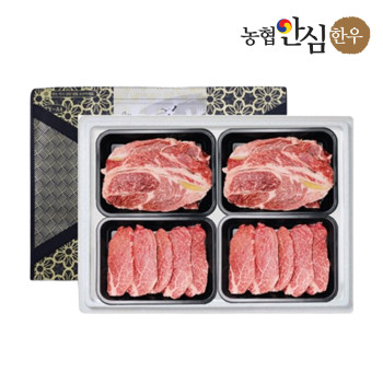 [농협안심한우] 1등급 한우세트 3호 1.2kg(등심300g,등심300g,안심300g,안심300g)