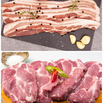 [영덕축산] 보성녹돈 오겹살 600g + 목살 600g