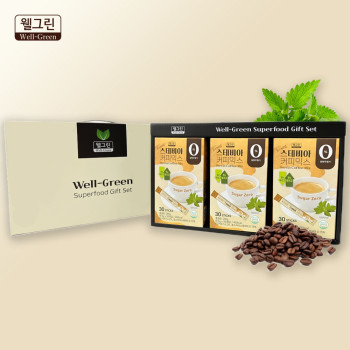 [자연트레이딩] 믹스커피 스테비아 마일드 커피믹스 선물세트 [30T*3개입]