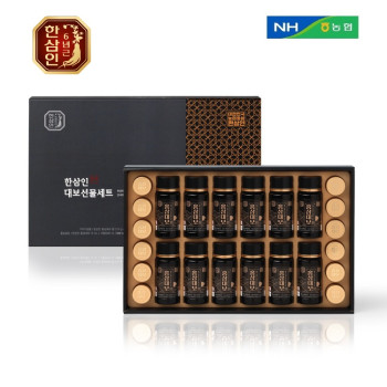 [농협홍삼 한삼인] 대보선물세트 2호 set (홍삼대보 75mL × 12병, 홍삼대보환 3.75g × 12환)