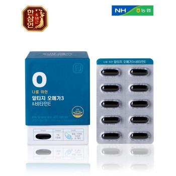[농협홍삼 한삼인] 나를위한 rTG오메가3&비타민E 720mg × 60caps