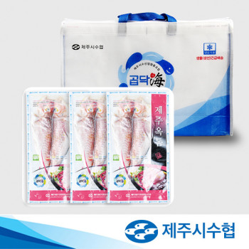 제주시수협 선물세트 반건조 저염 특대 옥돔 300g/ 390g