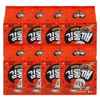 [농심] 라면왕 김통깨 봉지라면 32개입