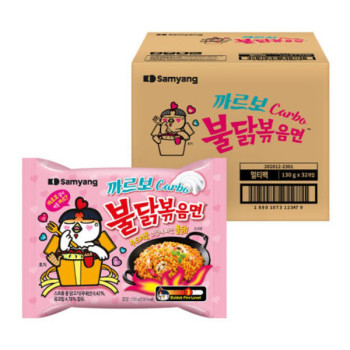 [삼양식품] 까르보 불닭볶음면(4입멀티) 32개입