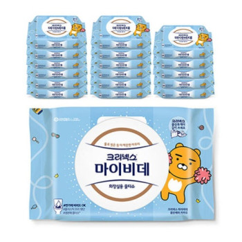 [크리넥스] 마이비데 카카오 캡 물티슈 40매 5개