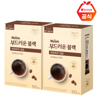 [맥심] 부드러운 블랙 아라비카 100T+100T 총200T