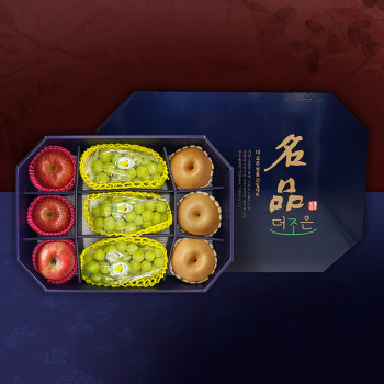 [노블] 팔각 샤인 3종세트 실속 1호 (4.6kg/샤인머스켓3+사과3+배3)