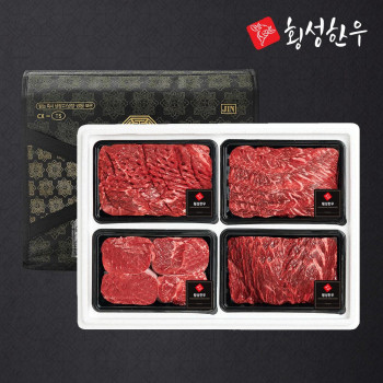 [횡성한우] 1등급 암소 프리미엄 정육세트 1호 / 2호 / 3호 택1