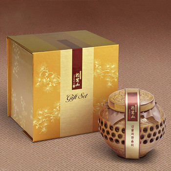 [참자연] 산꿀자연송이 꿀담은 선물세트 (도자기) 400g / 400g 2병 택1