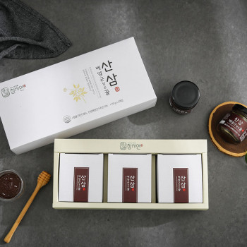 [참자연] 산삼배양근 담은꿀 선물세트 (110g x3병)