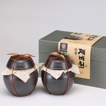 [전통식품] 안동제비원선물세트 9호(3년묵은 전통된장 500g +찹쌀 고추장 500g)