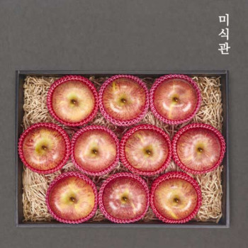 [미식관] 프리미엄 청송사과 실속세트 [중/대과_2.5kg-3.5kg]
