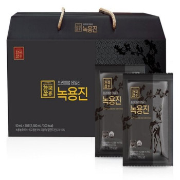 [한국삼] 프리미엄 데일리 녹용진 선물세트 50ml * 30포