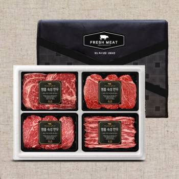 [25추석][미식관] 특선 숙성한우 +1등급 꽃등심 구이 선물세트[900g-1.6kg]