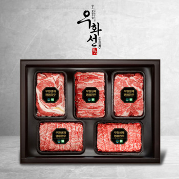 [25추석][무항생제 한우] 1등급 구이혼합세트 [900g-1.6kg]