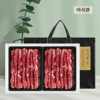[25추석][미식관] 1855블랙앵거스 탑초이스등급 LA갈비 선물세트 [2kg-4kg]