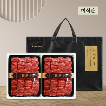 [25추석][미식관] 프리미엄 블랙앵거스 찜갈비 선물세트 1.8/3.6kg(초이스등급)