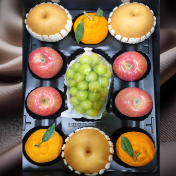 [명절선물] 명품 사과배샤인한라봉 종합과일세트 5kg