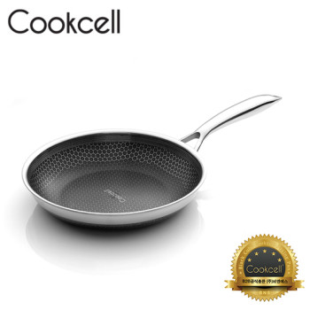 [Cookcell] 쿡셀 통3중 더블 세라믹 코팅 블랙에디션 IH 프라이팬 24cm