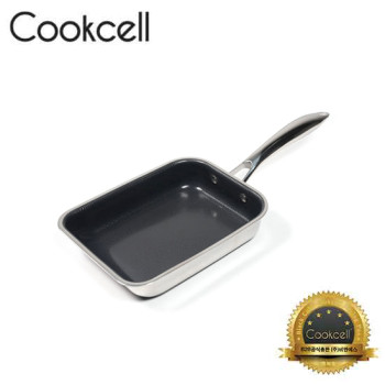 [Coolcell] 쿡셀 통3중 더블 세라믹 블랙에디션 계란말이팬 20cm
