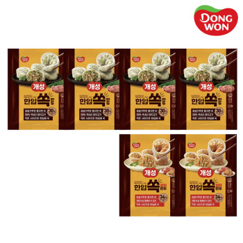 [동원] 개성 한입쏙만두 392g 4봉 + 한입김치쏙만두 392g 2봉