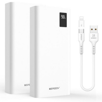 SPEEDY 슬림핏 PD 20W 고속충전 보조배터리 20000mAh 멀티단자 + 20W C타입 케이블