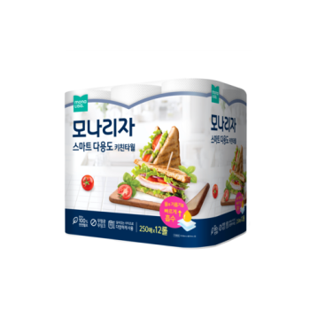 모나리자 스마트 다용도 키친타올 250매, 12롤