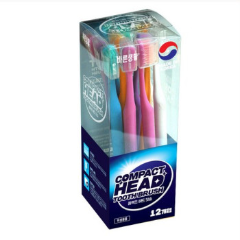 바른생활 콤팩트헤드 초극세모칫솔, 12개입, 1개