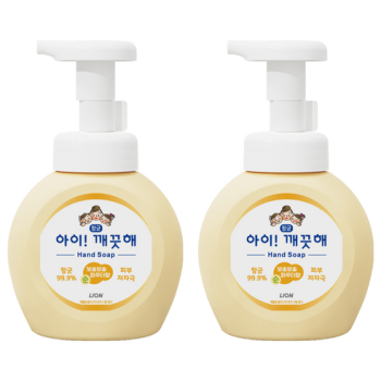 아이깨끗해 핸드워시 순 보송보송 파우더향, 250ml, 2개