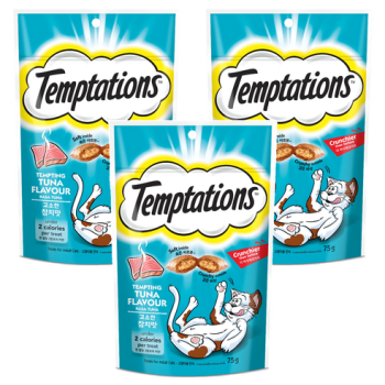 템테이션 고양이 스낵 고소한 참치맛 75g, 3개