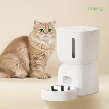 파우시 강아지 고양이 음성녹음 분리세척 자동급식기 3L