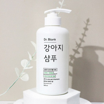 닥터블랭크 저자극 강아지 샴푸 베이비파우더향, 500ml, 1개