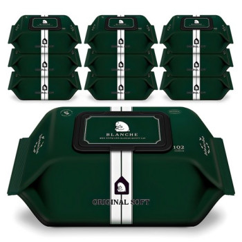 블랑슈 오리지널 소프트 유아물티슈 캡형 55g 102매, 10개