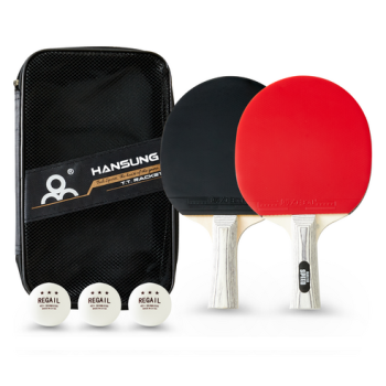 한성스포츠 탁구라켓 2p + 탁구공 3p + 보관가방 세트 TT-002 150*260mm