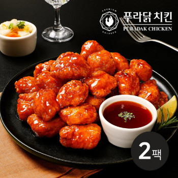 [푸라닭] 통살치킨 달콤양념 600g 2팩