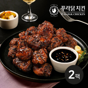[푸라닭] 통살치킨 블랙알리오 600g 2팩