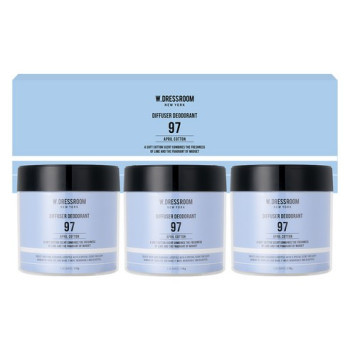 더블유드레스룸 No97 에이프릴 코튼 드레스&리빙 디퓨저 탈취제 본품, 110g, 3개