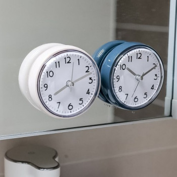 온빛 흡착식 방수 욕실 시계