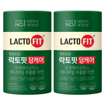 락토핏 생유산균 당케어, 120g, 2개