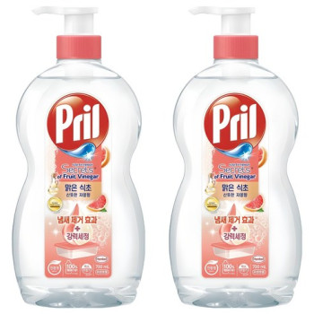 프릴 시크릿 오브 맑은 식초 주방세제 산뜻한 자몽향, 700ml, 2개