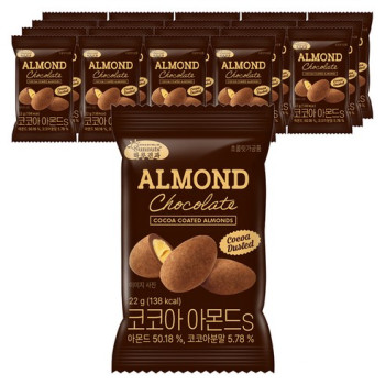 하루견과 코코아 아몬드, 20개, 22g