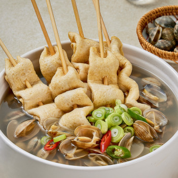 [고래주방] 꼬치어묵 바지락탕 840g x 1팩
