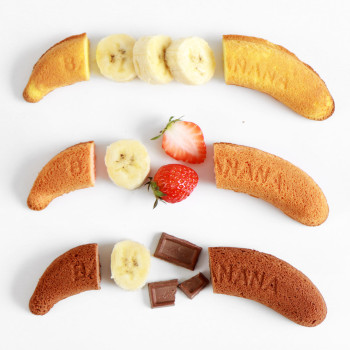 [맘스케이크] 우리밀 바나나빵 3가지맛 18개(오리지널,초코,딸기)